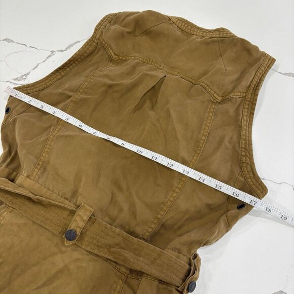 Free People Dress Size Small Desert Daylight Utility Mini Wrap Sleeveless - Picture 8 of 8